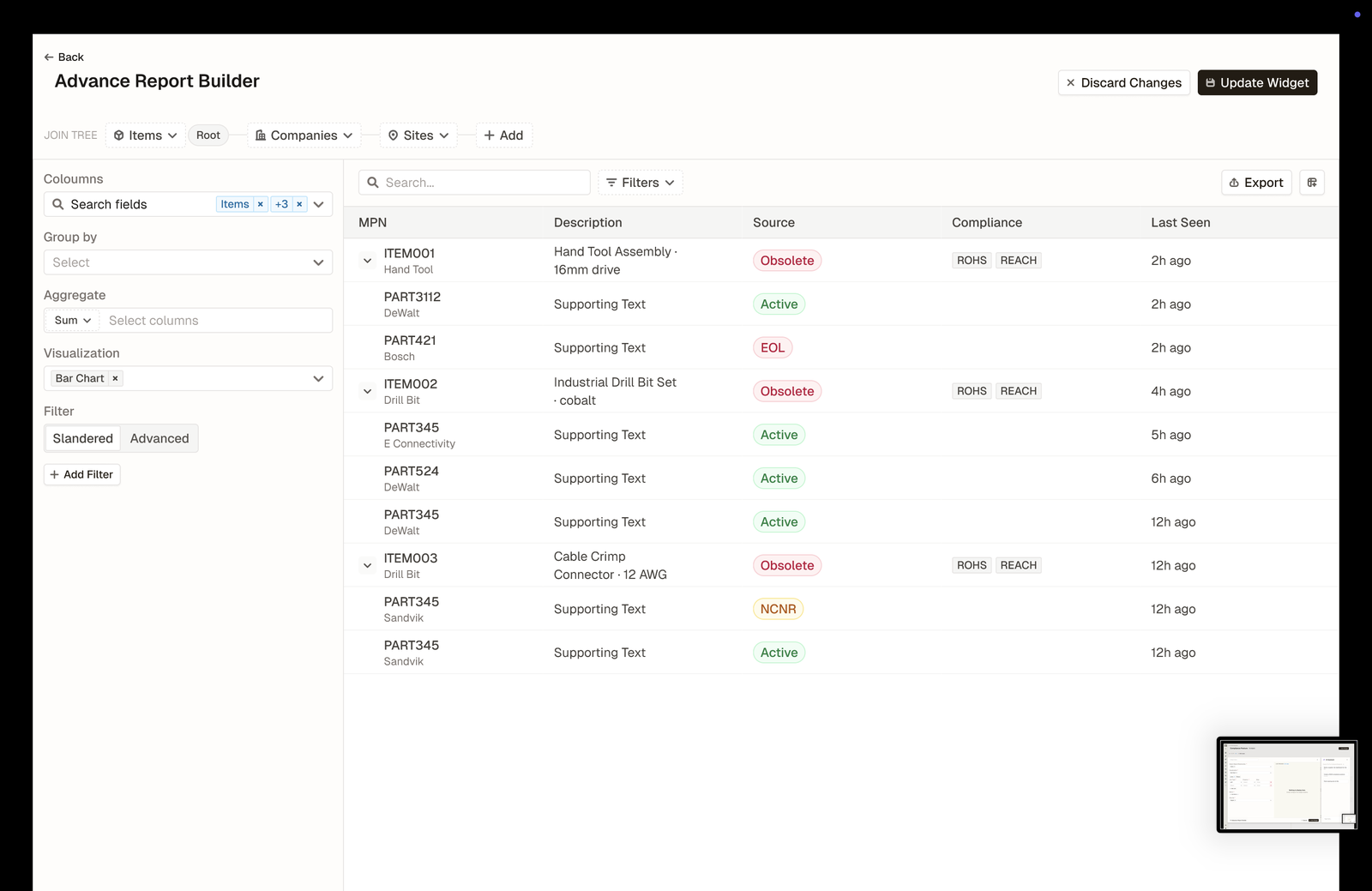 Z2 report builder